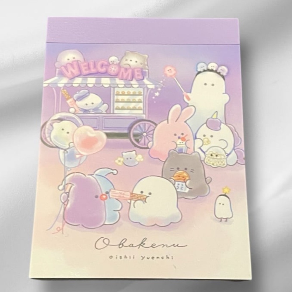 Kawaii Crux Halloween Carnival Mini Memo Pad: Food Stand